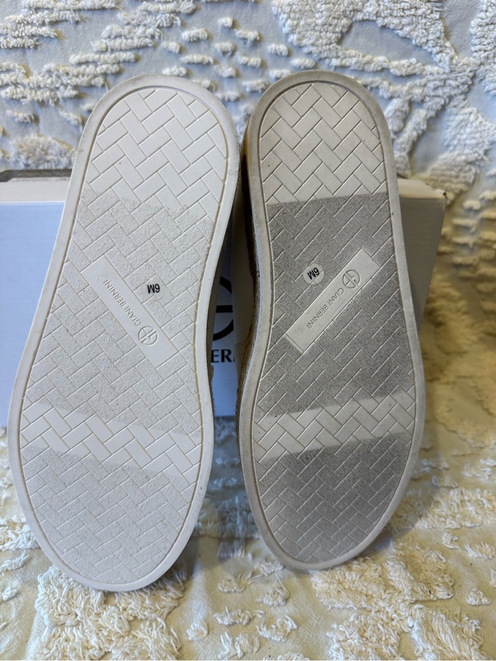 Giani Bernini White Slip-On Espadrille Flats#656 - Picture 5 of 5